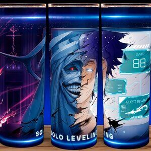 Solo Leveling Sung Jin Woo Statue of God Anime Collection Cup Mug Tumbler